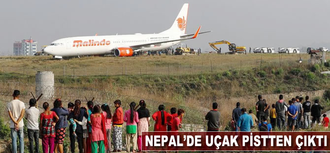 Nepal'de uçak pistten çıktı