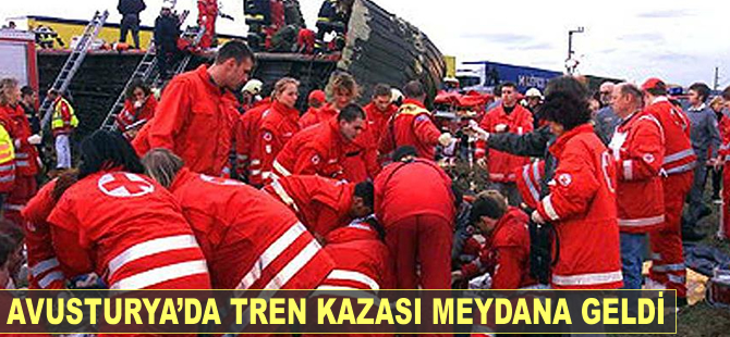 Avusturya'da tren kazası meydana geldi!