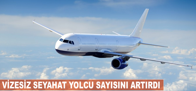 Vizesiz seyahat yolcu sayısını artırdı