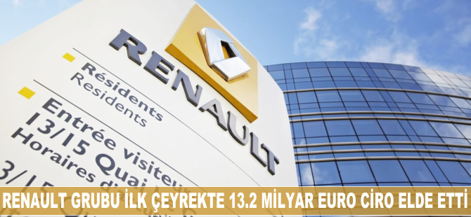 Renault Grubu ilk çeyrekte 13.2 milyar euro ciro gerçekleştirdi