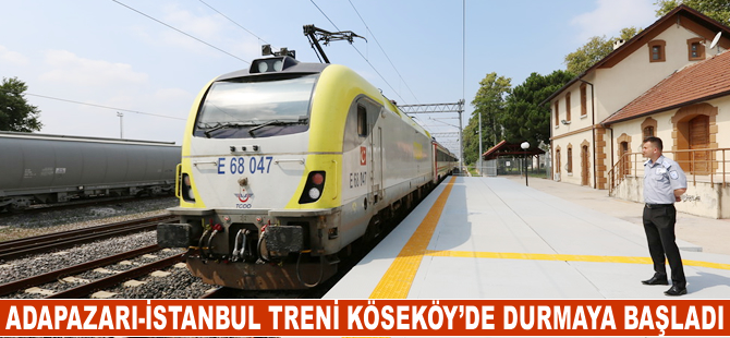 Adapazarı-İstanbul Treni Köseköy'de durmaya başladı