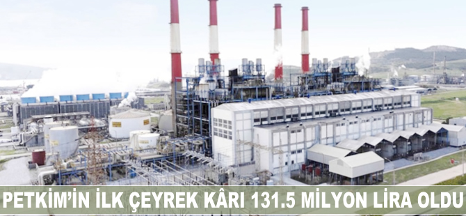 Petkim'in ilk çeyrek kârı 131.5 milyon lira oldu