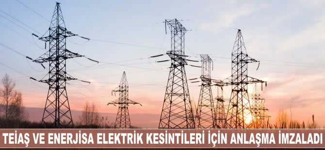 TEİAŞ ve Enerjisa elektrik kesintileri için anlaşma imzaladı