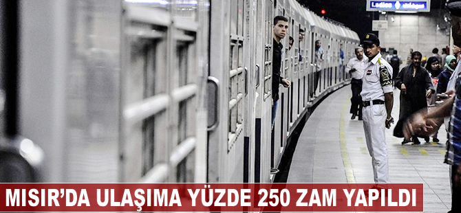 Mısır'da ulaşıma yüzde 250 zam yapıldı