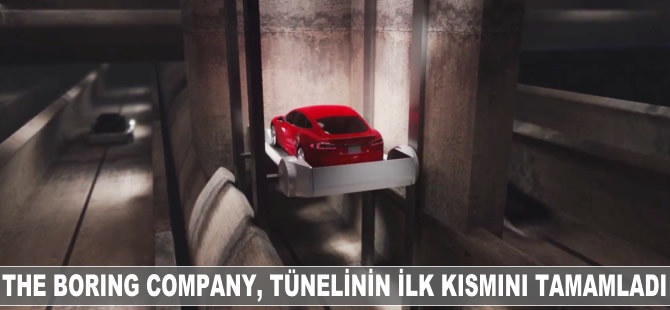 The Boring Company, tünelinin ilk kısmını tamamladı