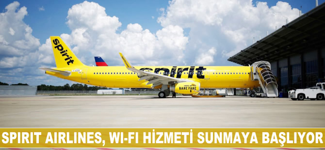 Spirit Airlines Wi-Fi hizmeti sunuyor