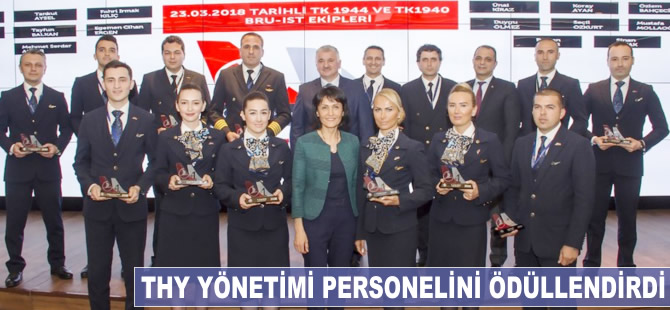 THY yönetimi personelini ödüllendirdi