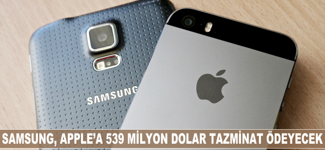 Samsung, Apple'a 539 milyon dolar tazminat ödeyecek