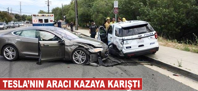 Tesla'nın aracı yine kazaya karıştı!