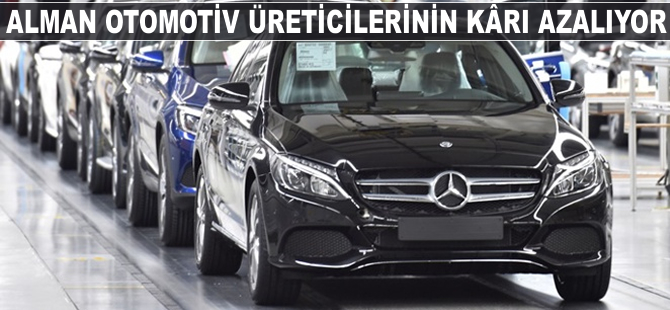 Alman otomotiv üreticilerinin kârı azalıyor