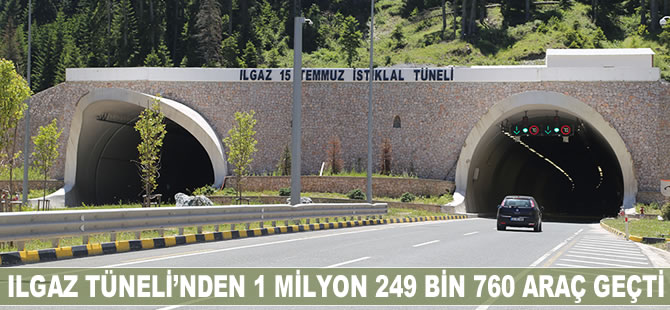 Ilgaz Tüneli'nden 1 yılda 1 milyon araç geçti