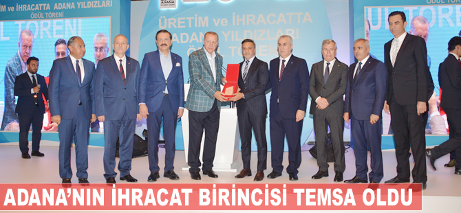 Adana’nın ihracat birincisi TEMSA oldu