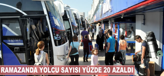 Ramazanda yolcu sayısı yüzde 20 azaldı