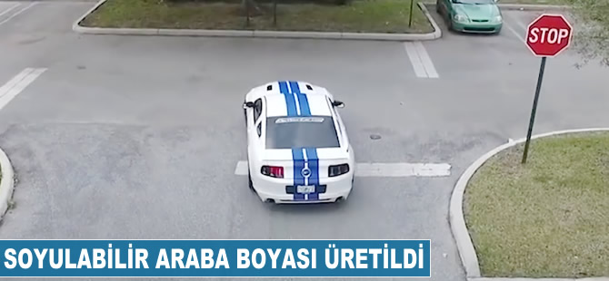 Soyulabilir otomobil boyası üretildi