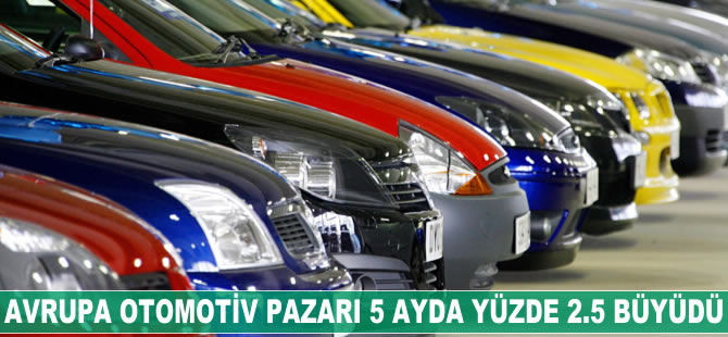 Avrupa otomotiv pazarı 5 ayda yüzde 2.5 büyüdü