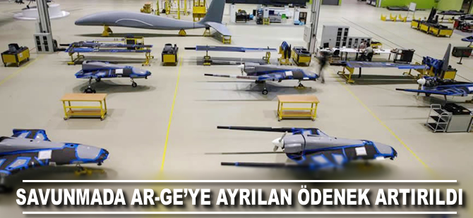 Savunmada Ar-Ge'ye ayrılan ödenek artırıldı