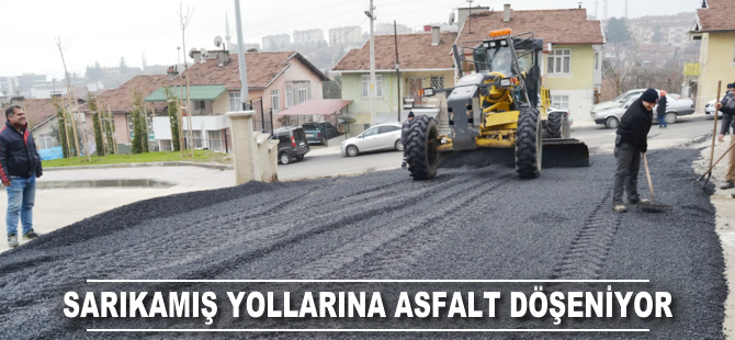 Sarıkamış yollarına asfalt döşeniyor