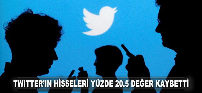 Twitter'ın hisseleri yüzde 20.5 değer kaybetti