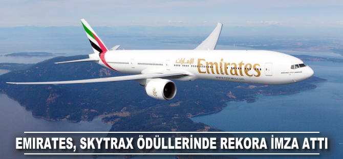 Emirates Skytrax ödüllerinde rekora imza attı