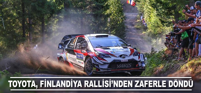 Toyota, Finlandiya Rallisi'nden zaferle döndü