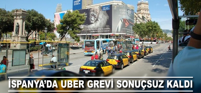 İspanya'da taksicilerin Uber grevi sonuçsuz kaldı