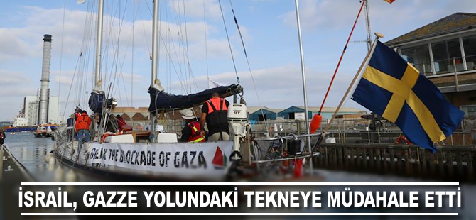 İsrail, Gazze yolundaki tekneye müdahale etti