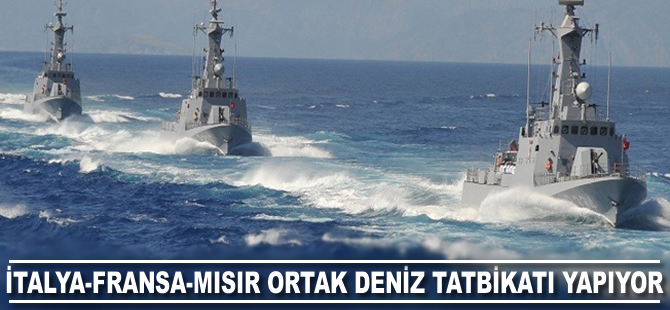 Mısır-Fransa-İngiltere ortak deniz tatbikatı yapıyor