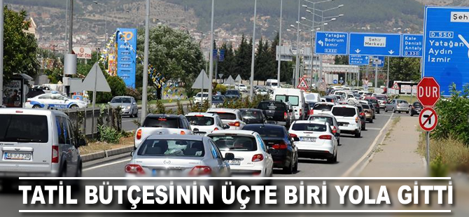 Tatil bütçesinin üçte biri yola gitti