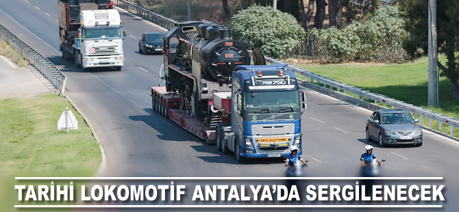 Tarihi lokomotif Antalya'da sergilenecek