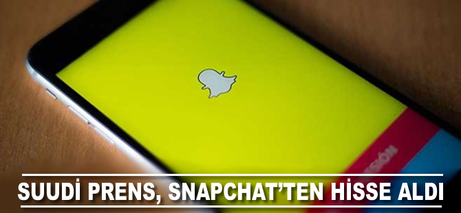 Suudi Prens Snapchat'ten hisse aldı