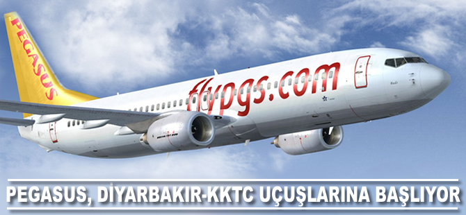 Pegasus, Diyarbakır-KKTC uçuşlarına başlıyor