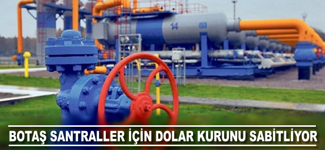 BOTAŞ, santraller için dolar kurunu sabitliyor