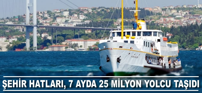 Şehir Hatları, 7 ayda 25 milyon yolcu taşıdı