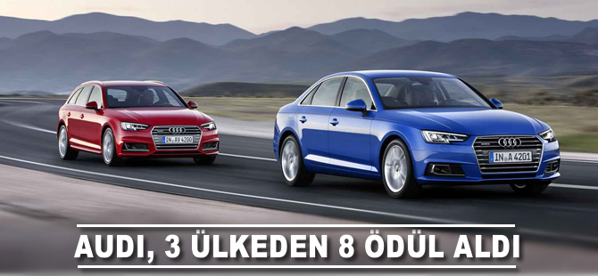 Audi, 3 ülkeden 8 ödül aldı