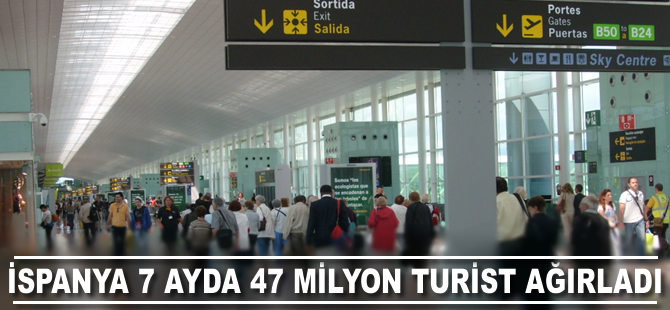 İspanya 7 ayda 47 milyon turist ağırladı