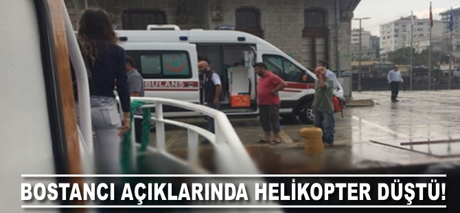 Bostancı'da helikopter düştü!