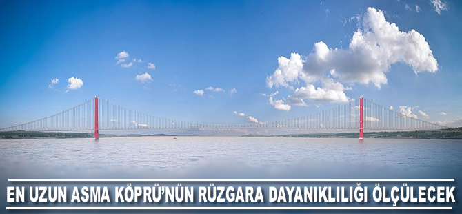 En uzun asma köprünün rüzgara dayanıklılığı Çin'de ölçülecek