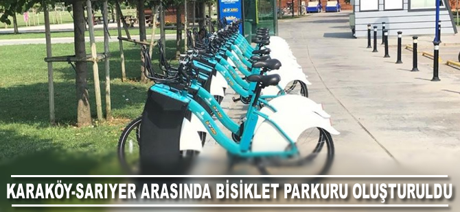 Karaköy-Sarıyer arasında akıllı bisiklet parkuru oluşturuldu