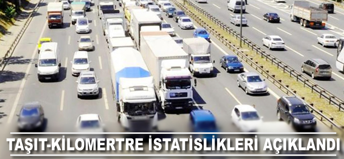 2016 yılına ilişkin taşıt-kilometre istatistikleri açıklandı