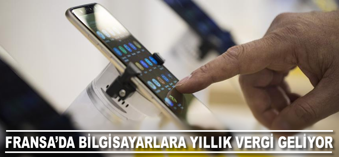 Fransa'da bilgisayar ve cep telefonlarına yıllık vergi geliyor