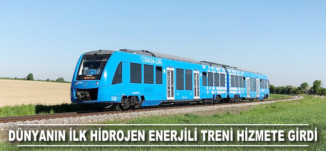 Dünyanın ilk hidrojen enerjili treni hizmete girdi