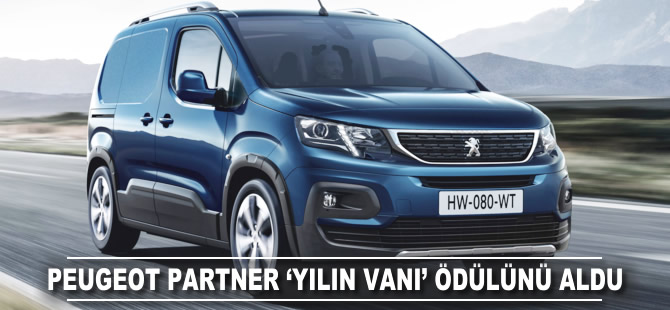 Peugeot Partner "2019 Uluslararası Yılın Vanı" ödülünü aldı