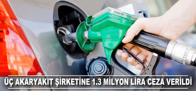 3 akaryakıt istasyonuna 1.3 milyon lira ceza verildi