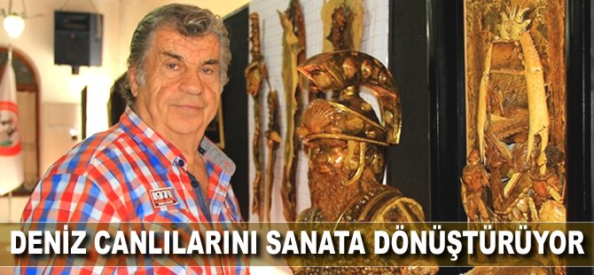 Deniz canlılarını sanata dönüştürüyor