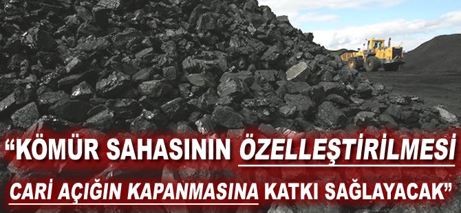 "Kömür sahasının özelleştirilmesi cari açığın kapanmasına katkı sağlayacak"