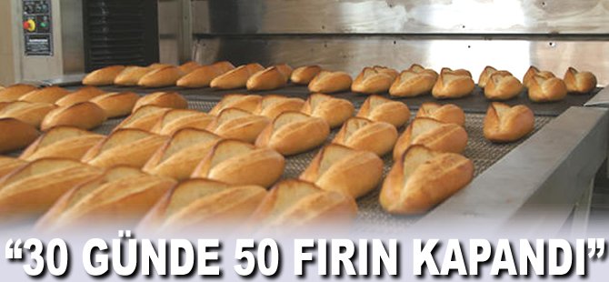 "30 günde 50 fırın kapandı"