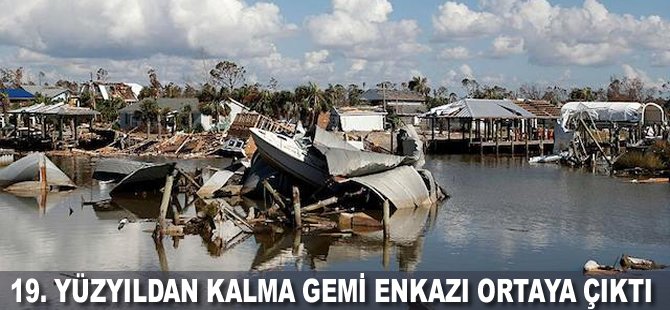 19. yüzyıldan kalma gemi enkazı ortaya çıktı