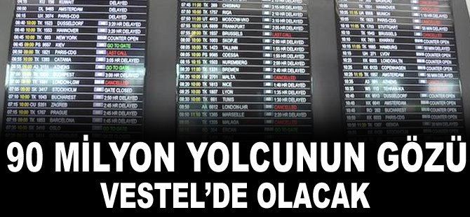 90 milyon yolcunun gözü Vestel’de olacak