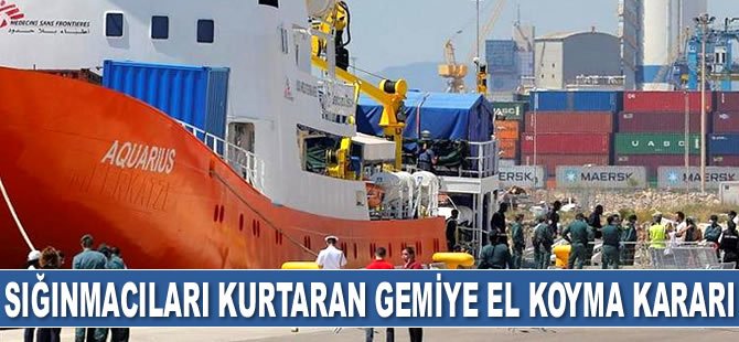 İtalya'dan sığınmacıları kurtaran gemiye el koyma kararı