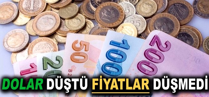 Dolar düştü fiyatlar düşmedi!